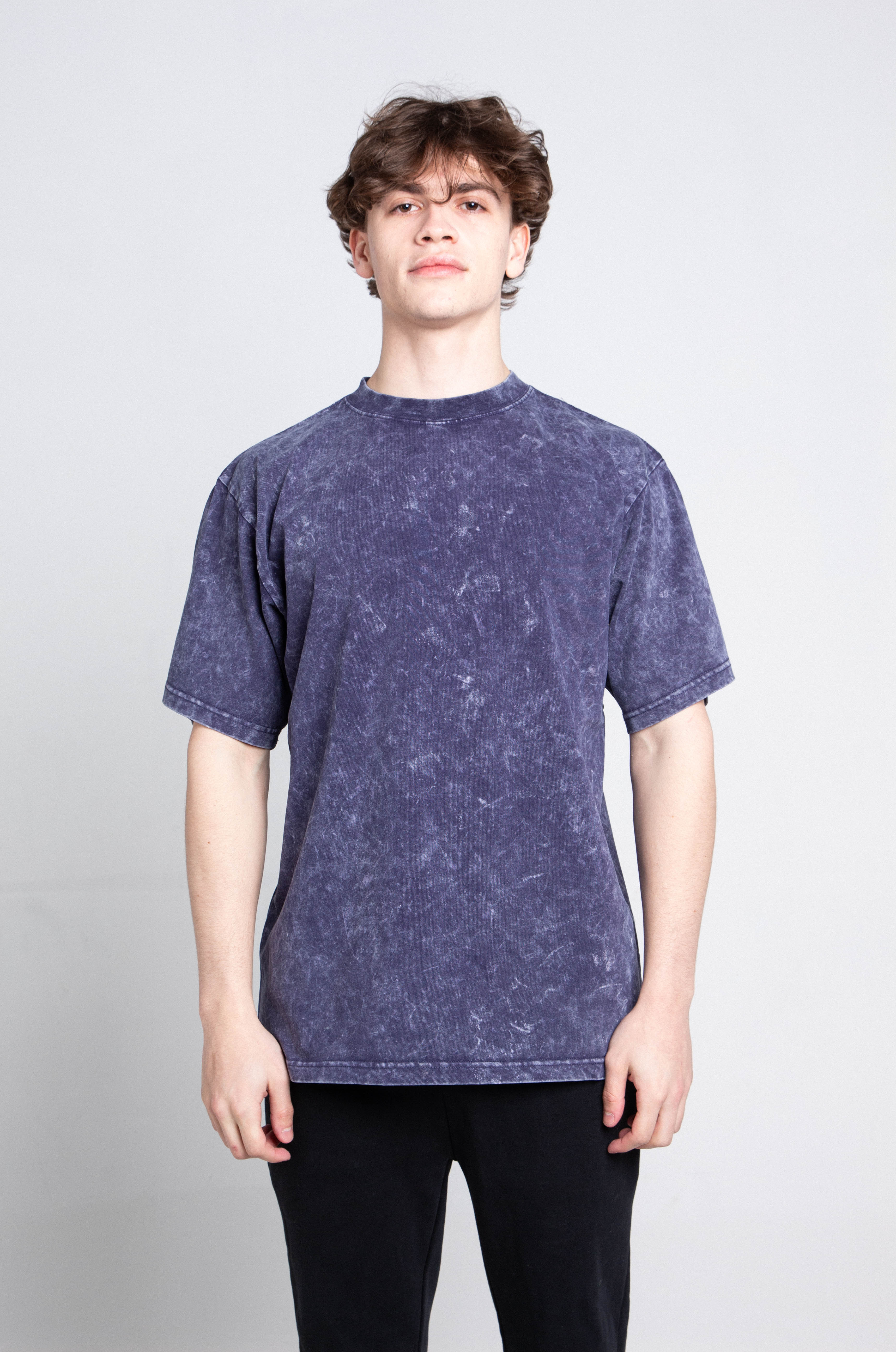 AJPT300GM STONE WASH HEAVY TEE