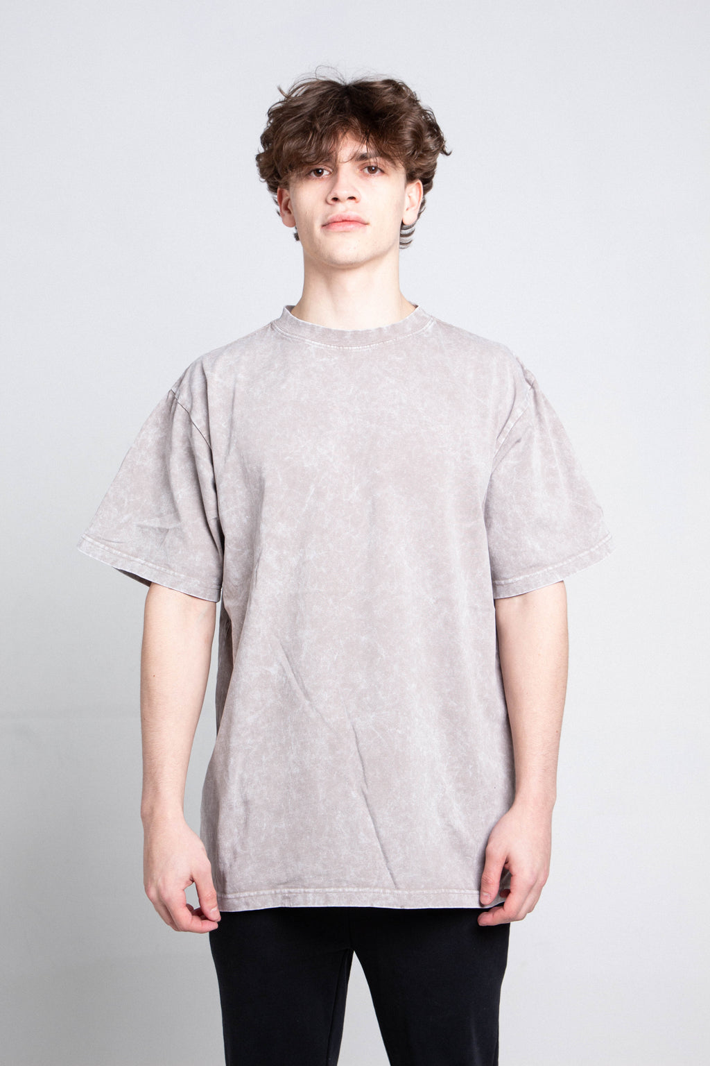 AJPT300GM STONE WASH HEAVY TEE